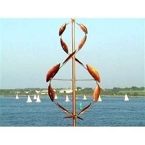  Kinetic Copper Wind Sculpture   Exceptionally Crafted  Wind 