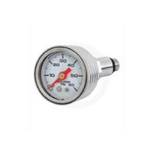  WIMMER CUSTOM CYCLE GAUGE OIL SILVER FACE OPGA06 