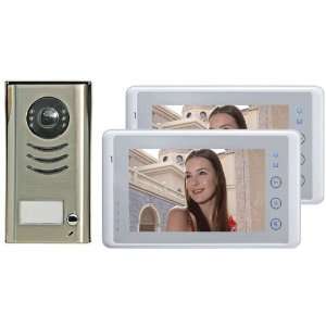  Video Door Phone Intercom System 2 Color Touch Screen 