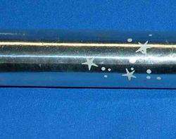   , UNOPENED ROLL 1950S SILVER FOIL W STARS GIFT WRAP PAPER/CRAFTS