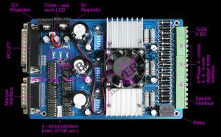 CNC Kit 3 Axis Driver Board + Stepper Motors + Mach3  