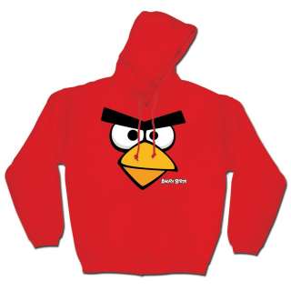 Angry Birds Hoodie Licensed Red Face Pull Over Hoodie Sweater  