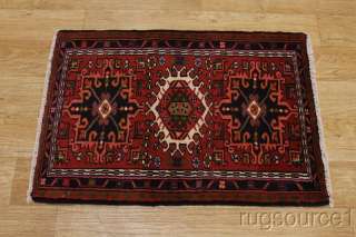 EXCELLENT QUALITY TRIBAL 2X3 GHARAJEH PERSIAN ORIENTAL AREA RUG WOOL 