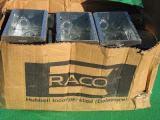 RACO ELECTRICAL METAL 3 GANG SWITCH OUTLET BOX 2 1/2  