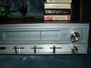 Vintage Worldstar Solid State AM/FM 8 Track Stereo Multiplex w/Tapes 