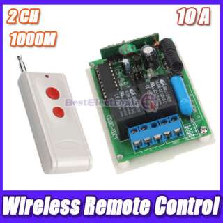 12V 4Ch 3000M Wireless remote control switch Receiver and Transmitter 