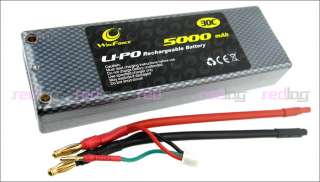 WinForce 5000mAh 7.4v 30C Lipo for RC Car Ideal for racing with Hard 