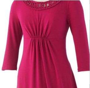 AB Studio Womens Babydoll Work Party Dress Fuchsia L 12 14 NWT Pink 