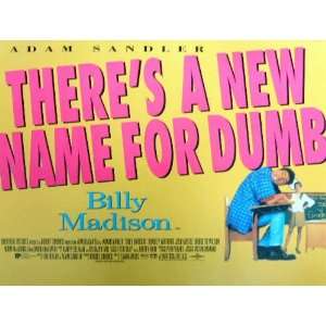   Billy Madison   Movie Poster   Adam Sandler   12 x 16 