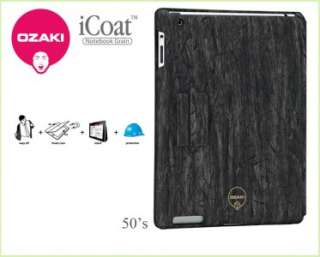 Ozaki iCoat Notebook Grain Hard Case for iPad 2 50s  