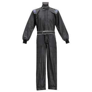   001052NR3L One Black Large Fireproof Fabric Driving Suit Automotive