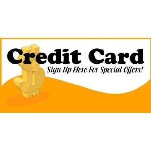  3x6 Vinyl Banner   Credit Card Special Offers Everything 
