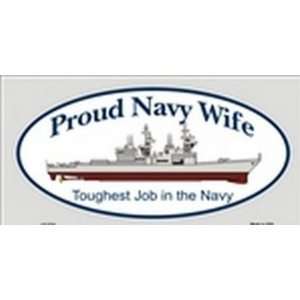  Proud Navy Wife License Plate Plates Tag Tags auto vehicle 