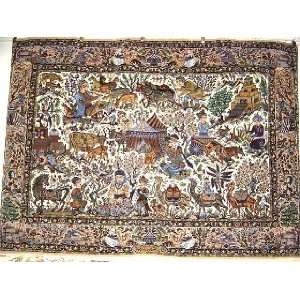  3x5 Hand Knotted Isfahan/Esfahan Persian Rug   39x54 