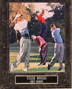 Tiger Woods PGA Golf Collectible Photo Picture Plaque  