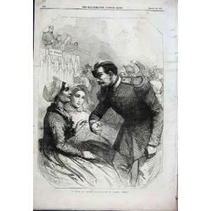   Scene In French Life By Thomas Fine Art 1856 Old Print