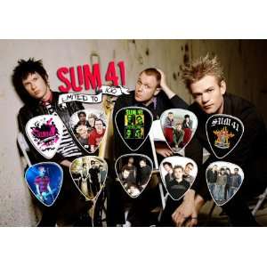 Sum 41 Guitar Pick Display Limited 100 Only Musical 