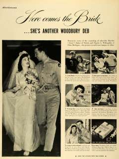 1943 Ad Woodbury Soap Facial Cleansing Baker Willoughby Nuptial 