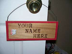 Personalized Wood Sign/Plaque Stork (Its a girl) Any Name/Words 