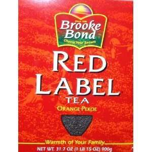 Brooke Bond Red Label Tea Orange Pekoe 31.7 Oz (Pack of 10)  