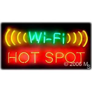 Neon Sign   Wi Fi Hot Spot   Large 13 x Grocery & Gourmet Food