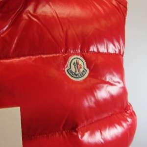New Moncler Mens Authentic Red Bubble Down Vest Size XL / 4 Z 810250 