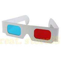   Cyan 3D Dimens Anaglyph Glasses Glass for movie DVD Game Phone  