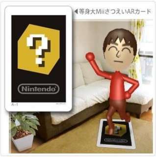 Giant Mii AR Card (73cm×46cm) Club Nintendo for 3DS JAPAN NEW  