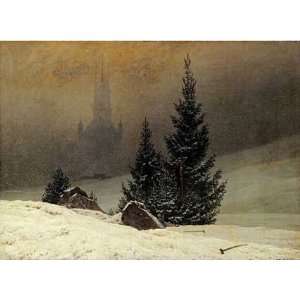  Winter Landscape With a Church by Caspar David Friedrich 