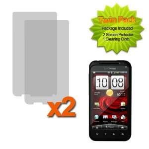 Fincibo (TM) Twin Pack Custom Fit Screen Guard Protector For HTC Droid 