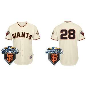  Wholesale New San Francisco Giants #28 Buster Posey Cream 