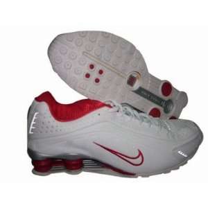  Nike Shox R4 White/Red/Silver Running Shoe Men, Sports 