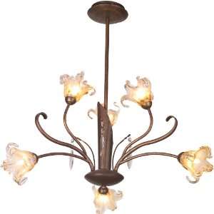  Bloom 6 light Chandelier