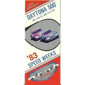  1983 Daytona 500 brochure Nascar 