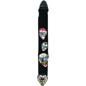   inch Leather Guitar Strap, Psycho Clowns Musical Instruments