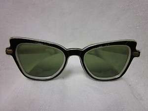 Vintage 50s Black and White Sunglasses 5  