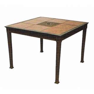 Antiqued Bronze/Red Granite Series 70 41” Dining Table  