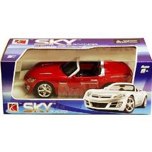  Red 1/24 Saturn Sky Roadster Convertible Toys & Games