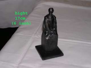 Vintage Statue figurine figure sculpture ussr LENIN METAL 4072  