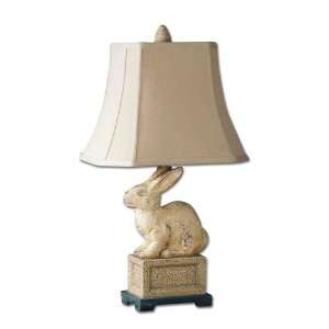  Uttermost Whitewash Leverette Lamp