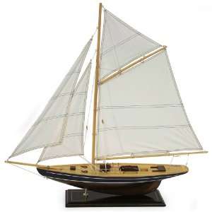  30 Realistic Nautical Wooden Sailboat Model Table Accent 