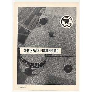  1969 Aerfer Aerospace Engineering DC 10 Jet Print Ad