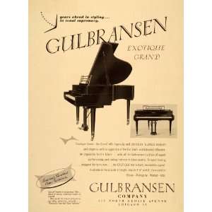  1951 Ad Gulbransen Exotique Grand Piano Chicago   Original 