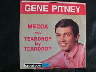 45 rpm GENE PITNEY Mecca JUKEBOX Record PICTURE SLEEVE  