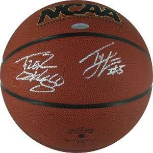  Tyler Hansbrough and Ty Lawson signed NCAA Basketball 