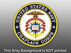US Navy Chaplain Corps Seal Sticker   decal logo 1775