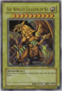 The Winged Dragon Of Ra God card GBI 003 ULTRA rare holo foil yu gi oh 