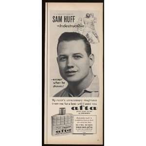  1963 Sam Huff NY Giants Afta After Shave Lotion Print Ad 