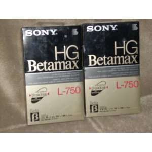  SONY HG Betamax L 750 Ultra High Grade Video Cassette Tape 