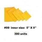   unit #00 size (5 x 9) Bubble Mailers Padded Envelopes/ $0.05 per unit